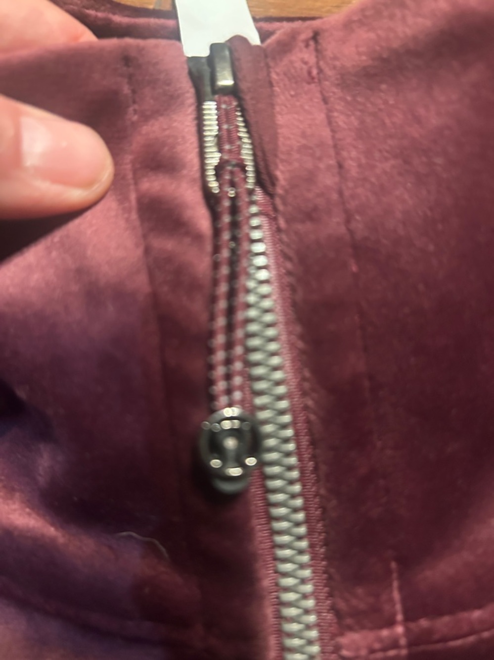 Lululemon Oversized Funnel-neck Half zip scuba velvet garnet red -XL/XXL NWOT - Picture 13 of 14